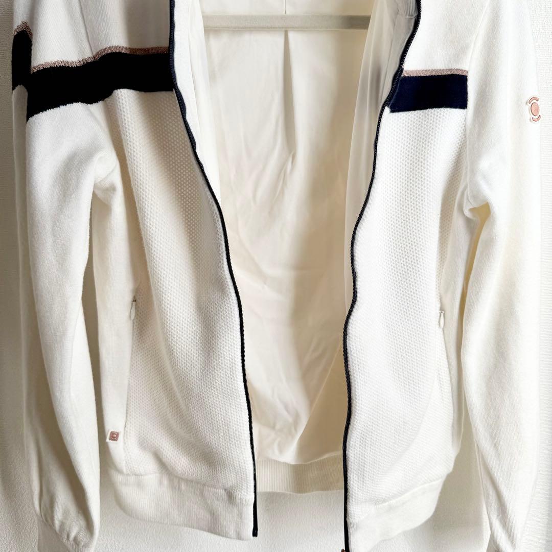 美品！韓国　ワイドアングル 防風ニット　ジップアップ　アウター　ゴアテックス