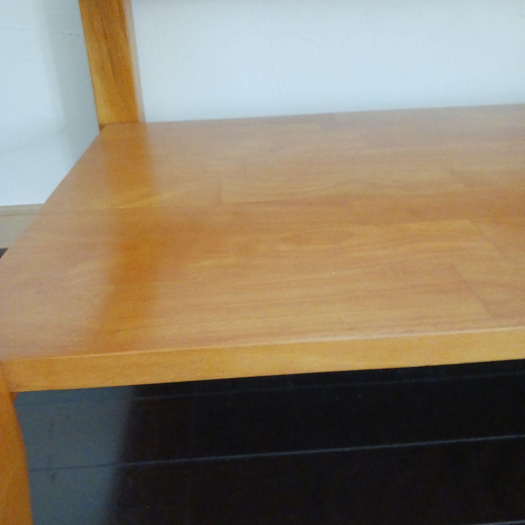 木製センターテーブル ガラス天板