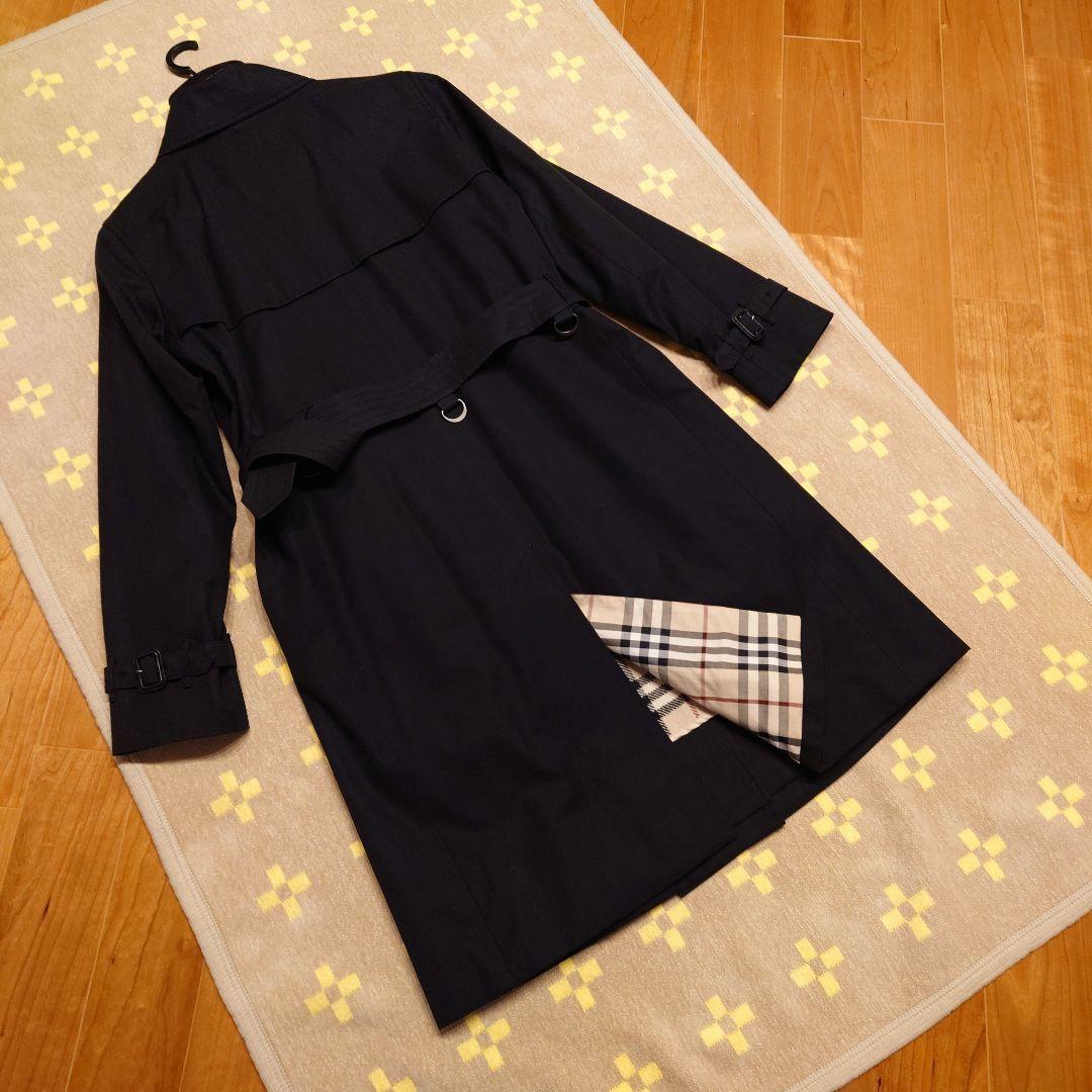 バーバリー トレンチコート ダブルブレスト ブラック 40サイズ ライナー付き