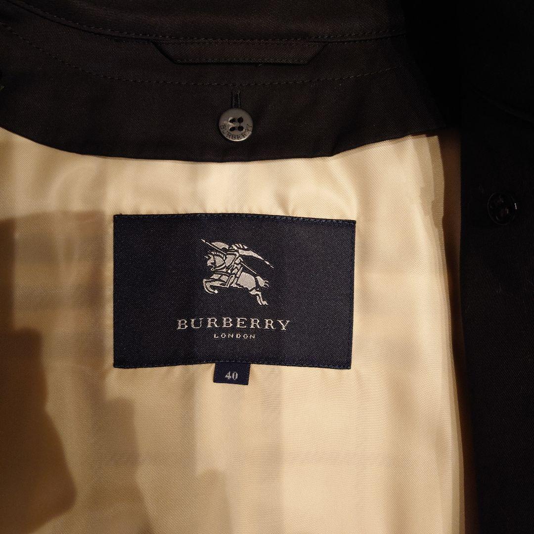 バーバリー トレンチコート ダブルブレスト ブラック 40サイズ ライナー付き