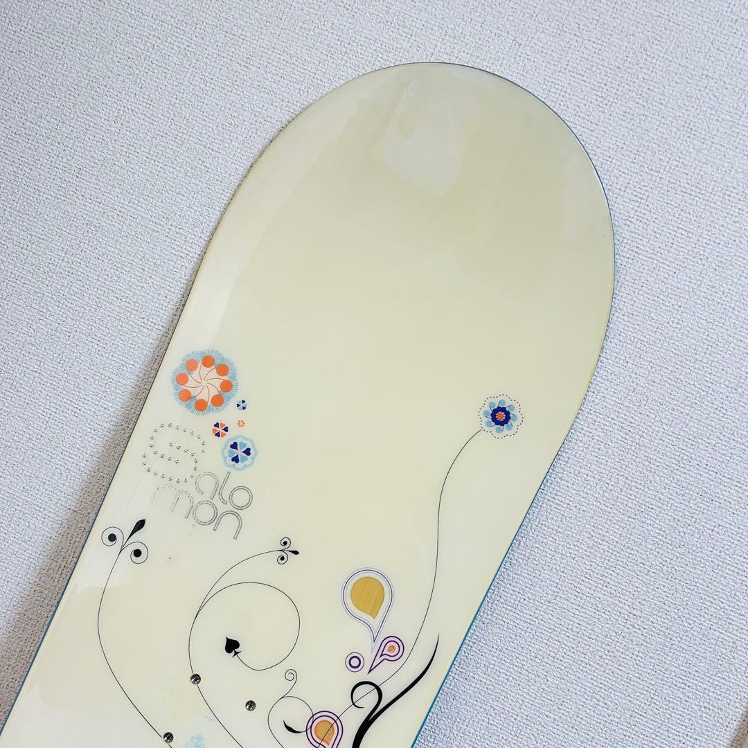 【美品】SALOMON LOTUS 147cm スノーボード 板 花柄