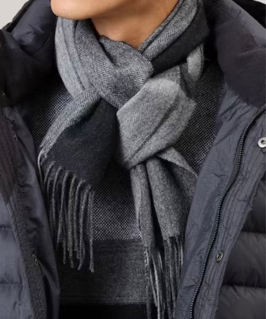 TAKEO KIKUCHI【洗えるカシミヤ】4面パネル マフラー