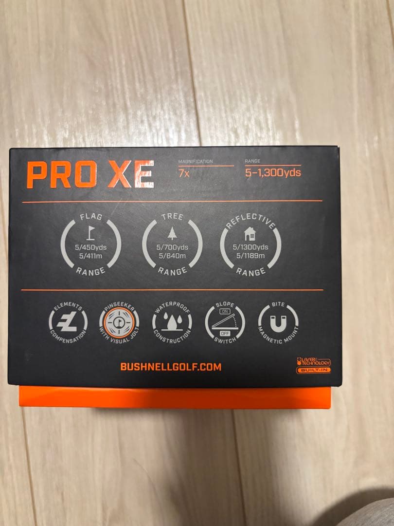 Bushnell ゴルフ用レーザー距離計「ピンシーカー プロ XE ジョルト」