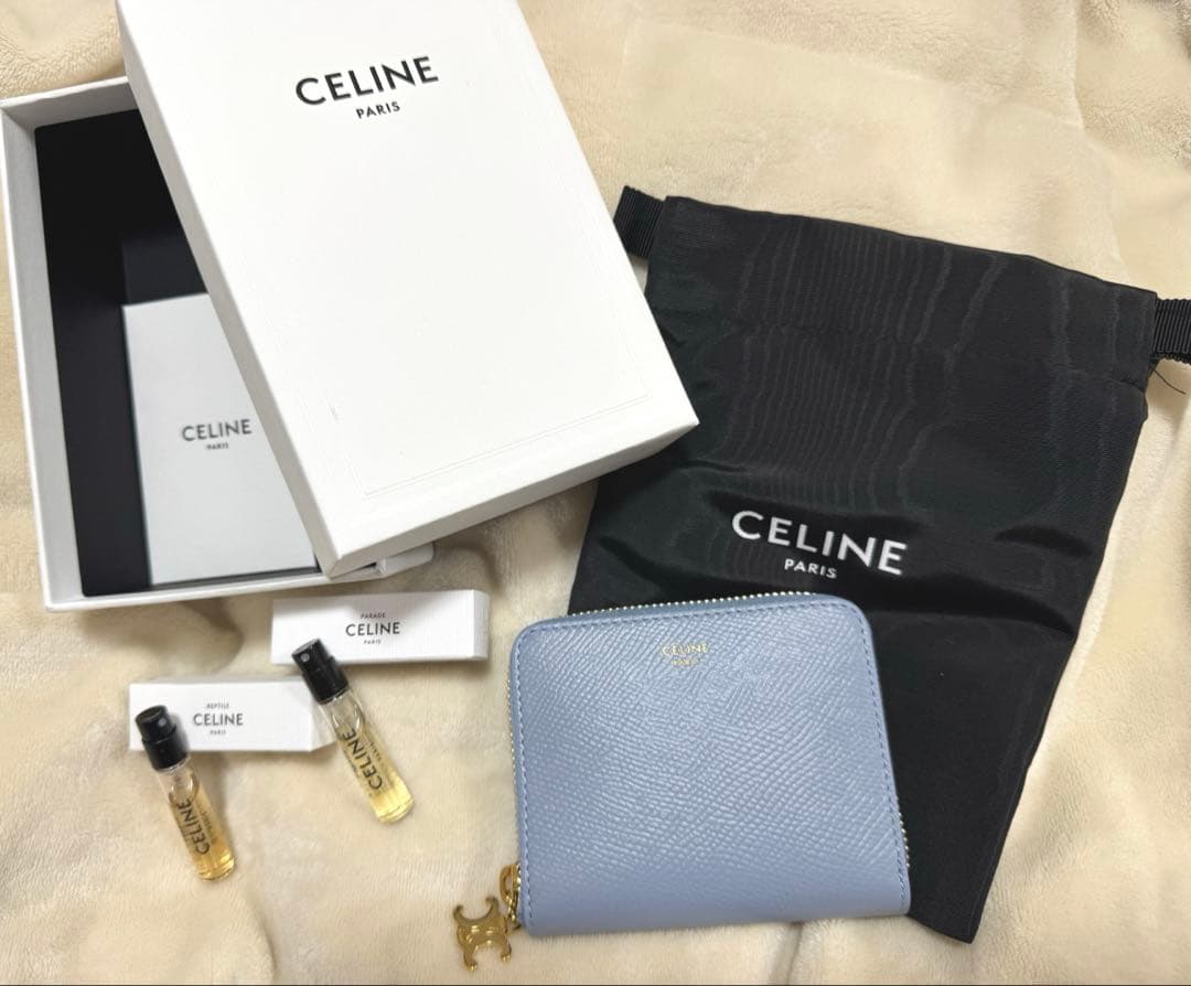 スモール ジップウォレット トリオンフチャーム / グレインドカーフスキン