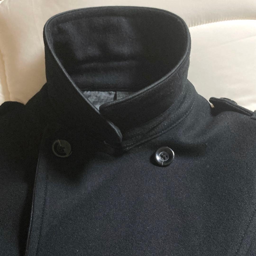 【ビッグサイズ】PPFM ピーコート L ナポレオンジャケット ブラック ウール
