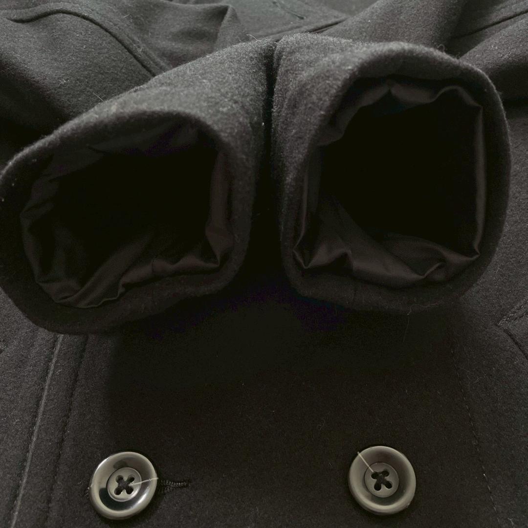 【ビッグサイズ】PPFM ピーコート L ナポレオンジャケット ブラック ウール