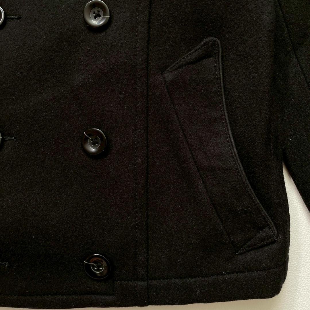 【ビッグサイズ】PPFM ピーコート L ナポレオンジャケット ブラック ウール