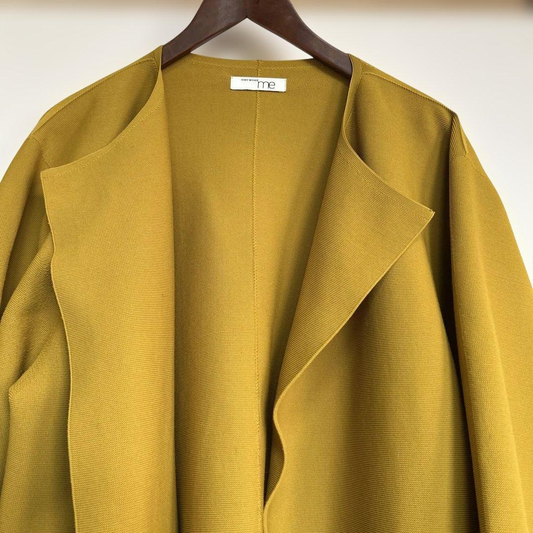 プリーツプリーツme マスタード ロングコート