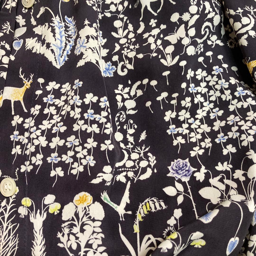 Crespi リバティ前開きワンピース