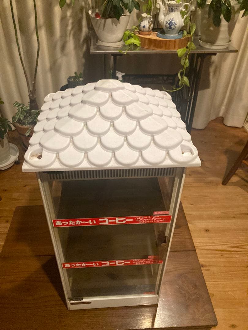 昭和レトロ　ベルミコーヒー缶ウォーマー　ヨシキン　FW-48 前後扉　稼働品