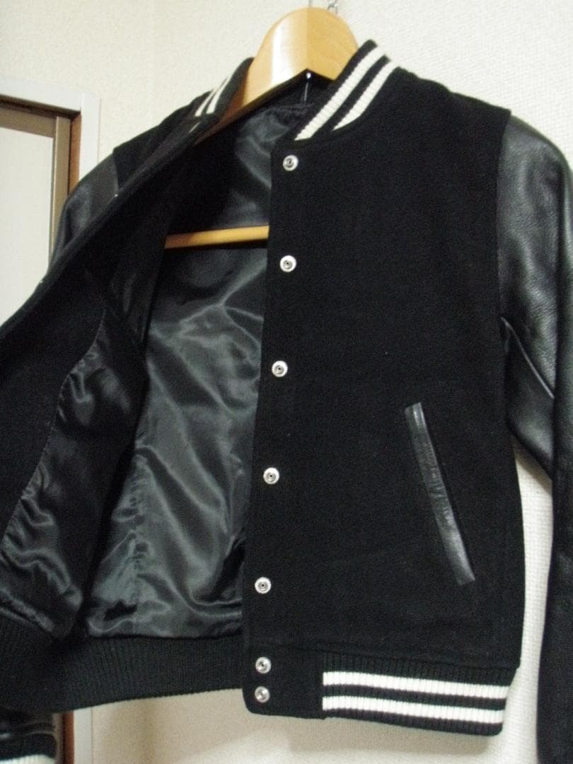 希少 レディース M ジャーナルスタンダード 袖革 本革 スタジャン 黒