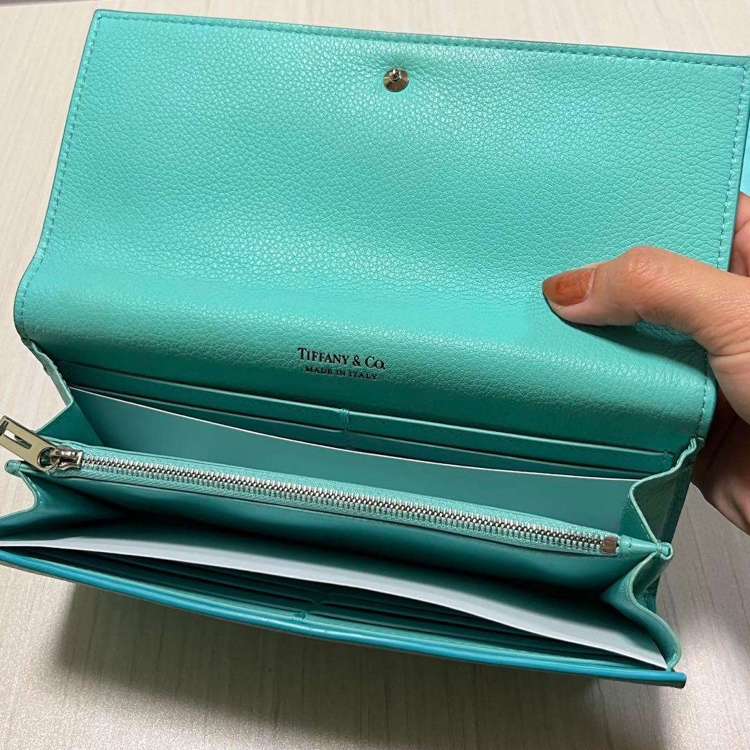 ティファニーキャットストリート　コンチネンタルフラップウォレット長財布
