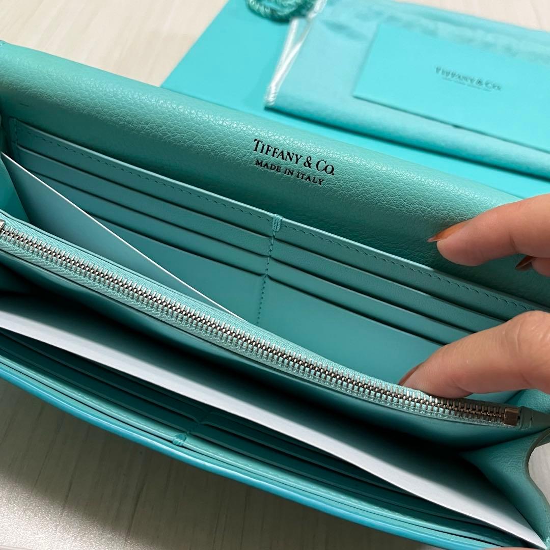 ティファニーキャットストリート　コンチネンタルフラップウォレット長財布