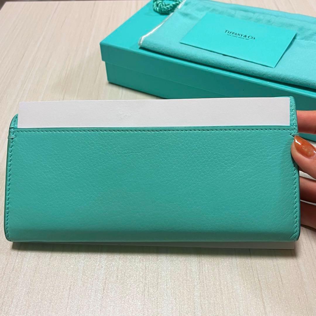 ティファニーキャットストリート　コンチネンタルフラップウォレット長財布