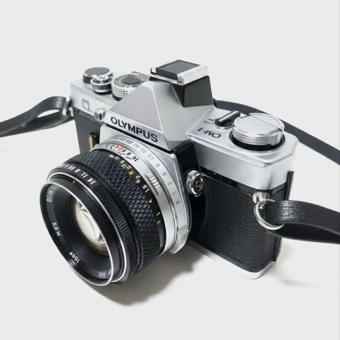 OLYMPUS OM-1 一眼レフカメラ 50mmレンズ、望遠レンズ付