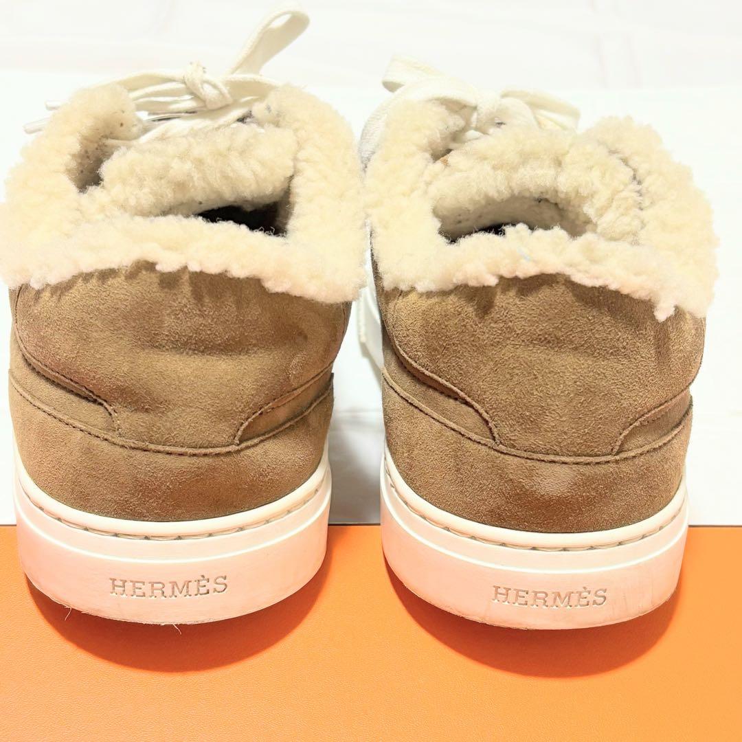 エルメス デイ ケリー スニーカー ムートン 37 箱・袋付き