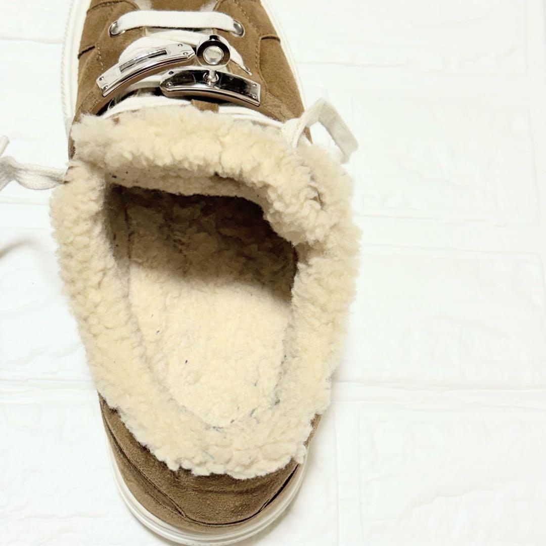 エルメス デイ ケリー スニーカー ムートン 37 箱・袋付き