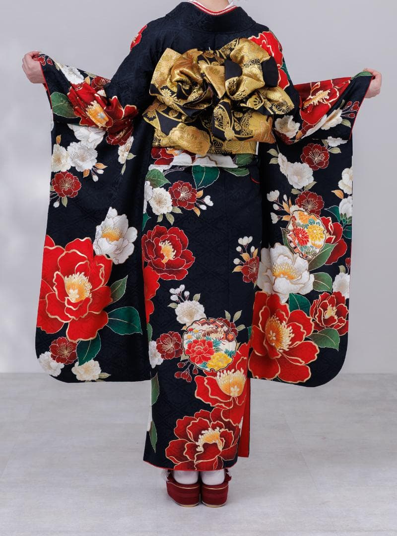 ≪美品≫正絹　振袖9点フルセット【806】【150cm~160cmの方用】