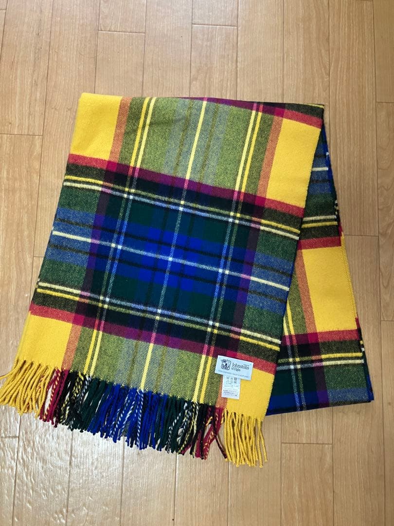 アローズ別注 Johnstons ジョンストンズ カシミアストール イエロー