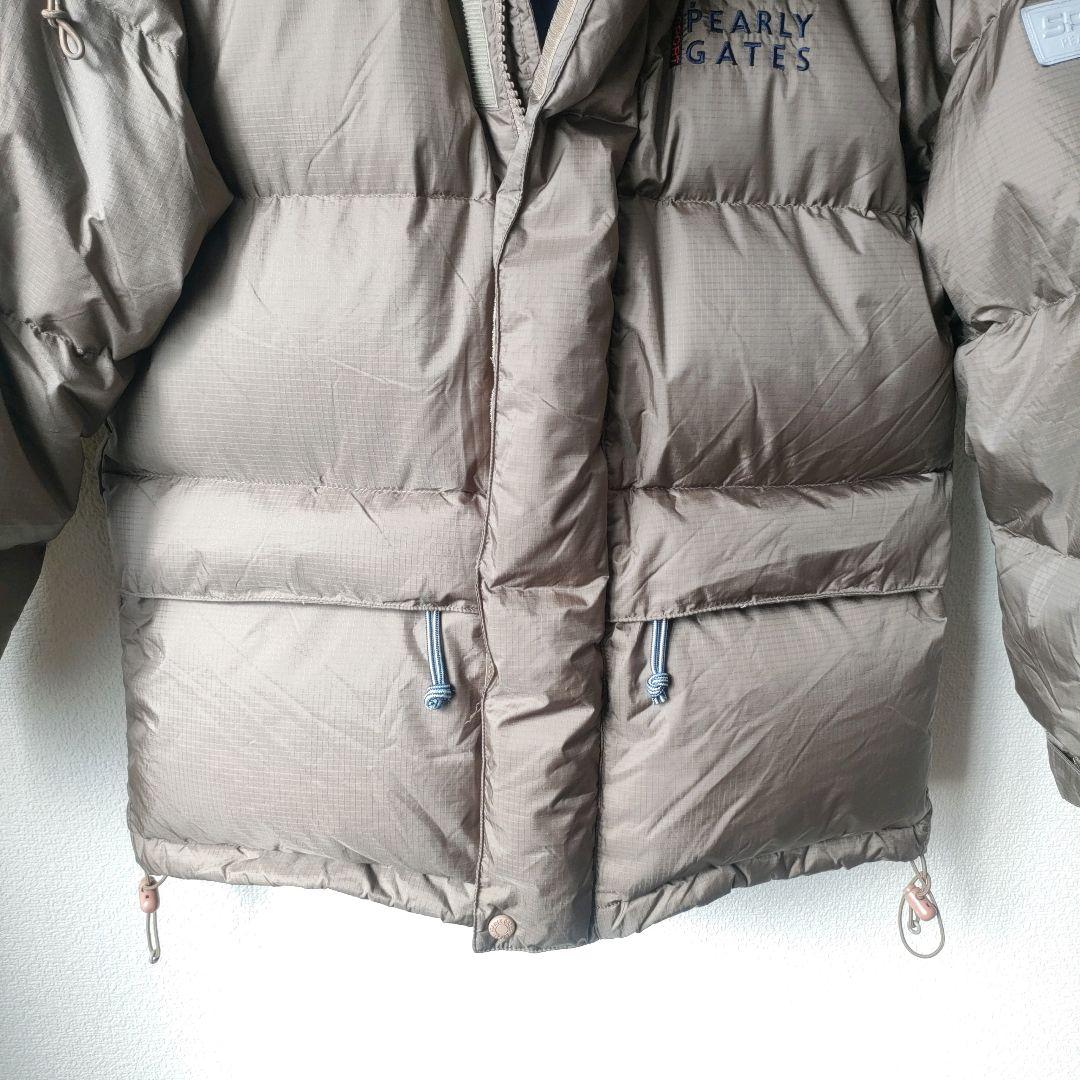 PEARLY GATES ダウンジャケット フード カーキ M ゴルフ