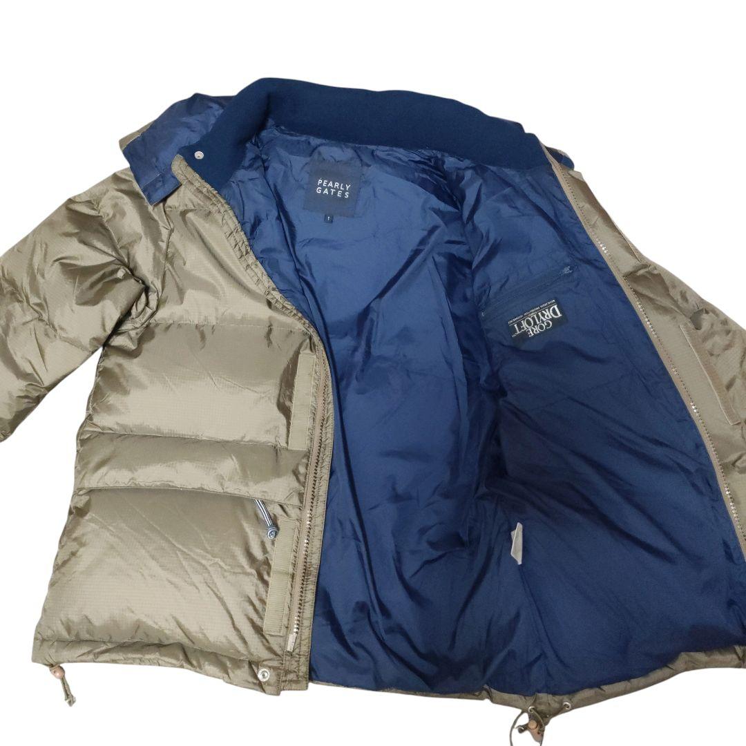 PEARLY GATES ダウンジャケット フード カーキ M ゴルフ