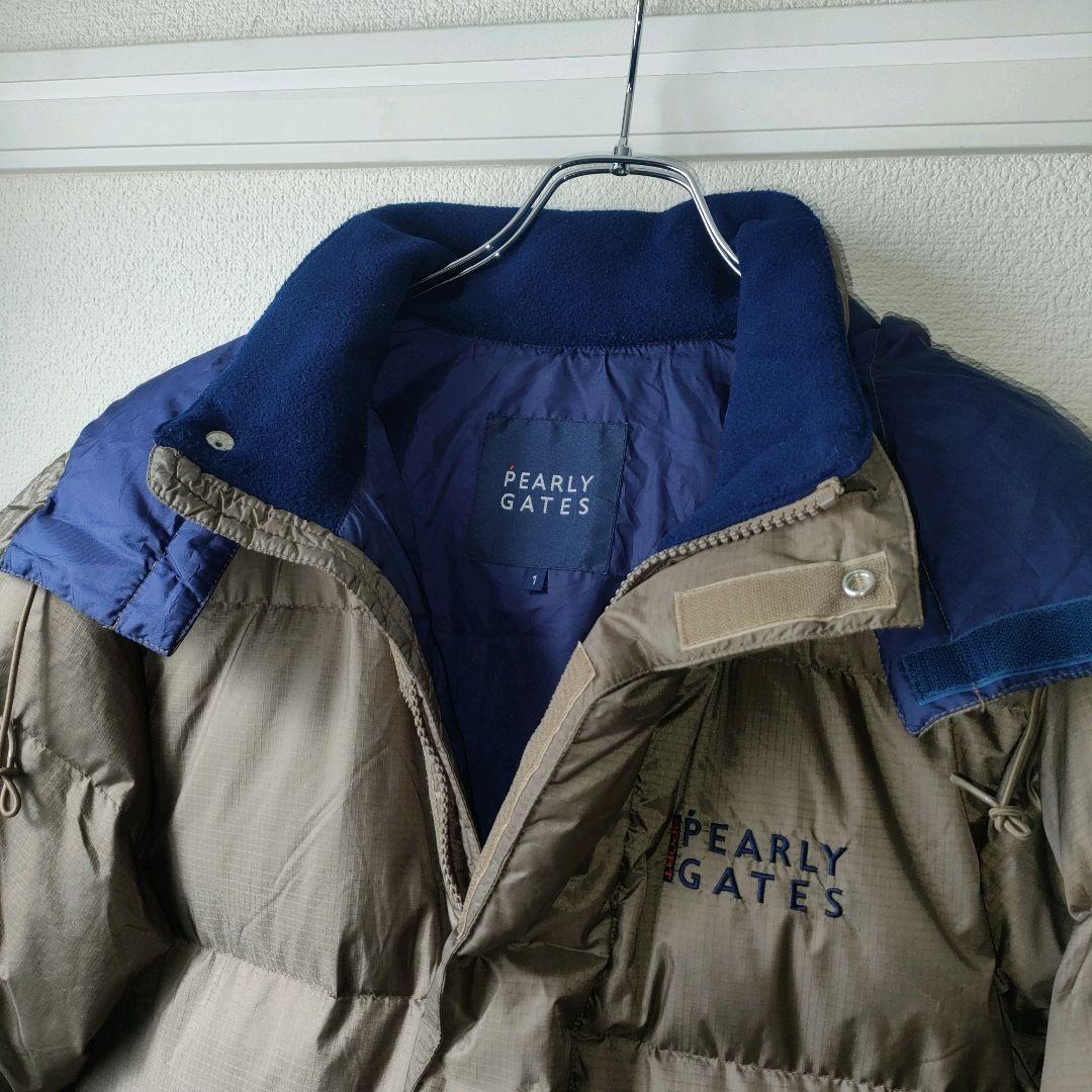 PEARLY GATES ダウンジャケット フード カーキ M ゴルフ