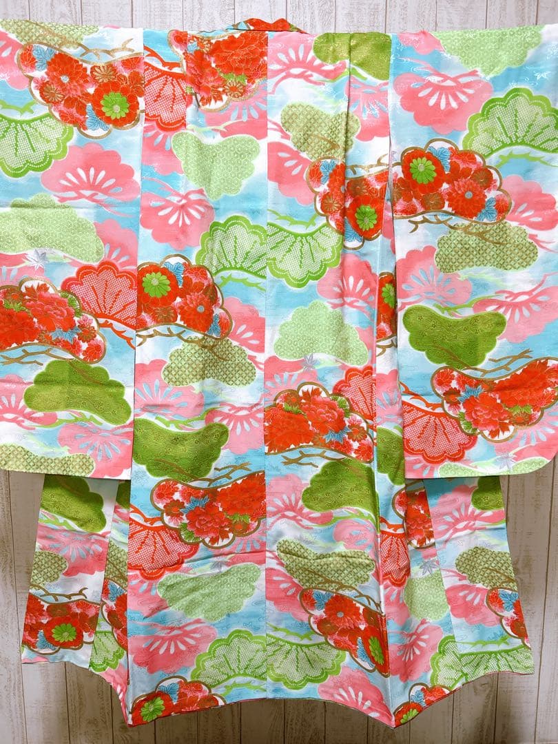 5歳から小さめ7歳♡七五三　女の子　フルセット　一式　レトロ着物　アンティーク