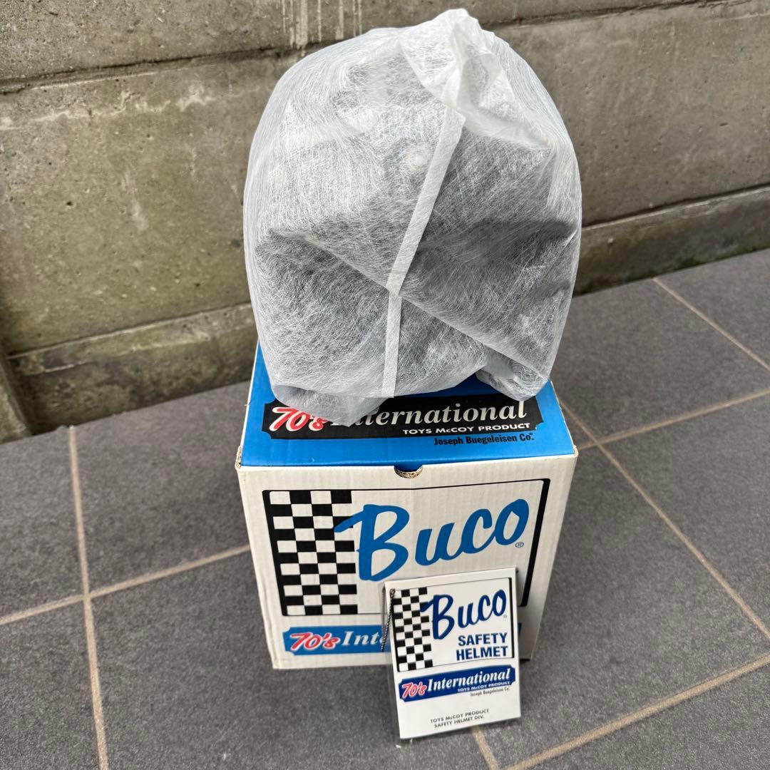 Buco ジェットヘルメット ブラック ストライプ