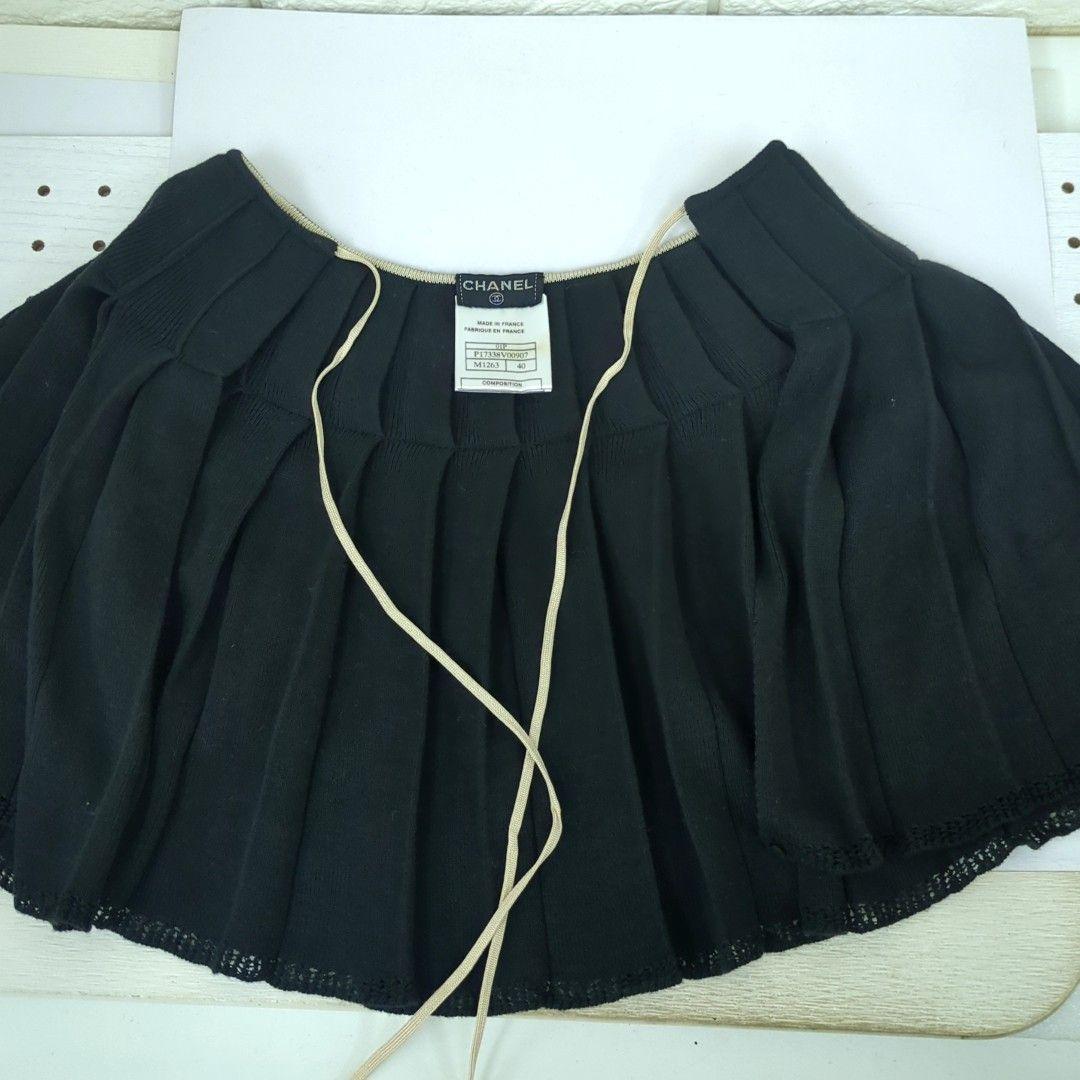 シャネル ケープ ブラック 95% コットン 5%シルク フランス製