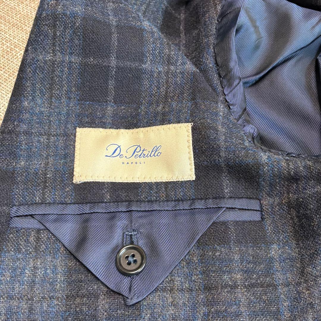 De Petrillo Anacapri ジャケット 紺 カシミヤ42