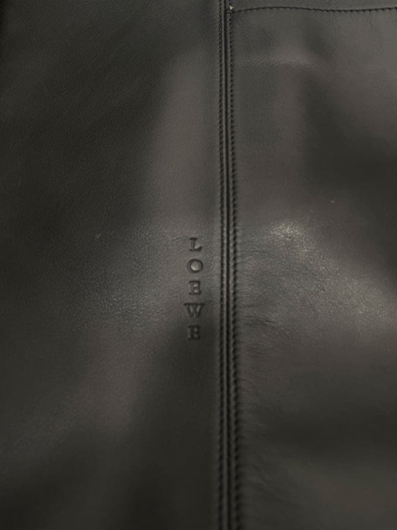 LOEWE ロエベ 黒 レザー トートバッグ 付属ポーチ付き