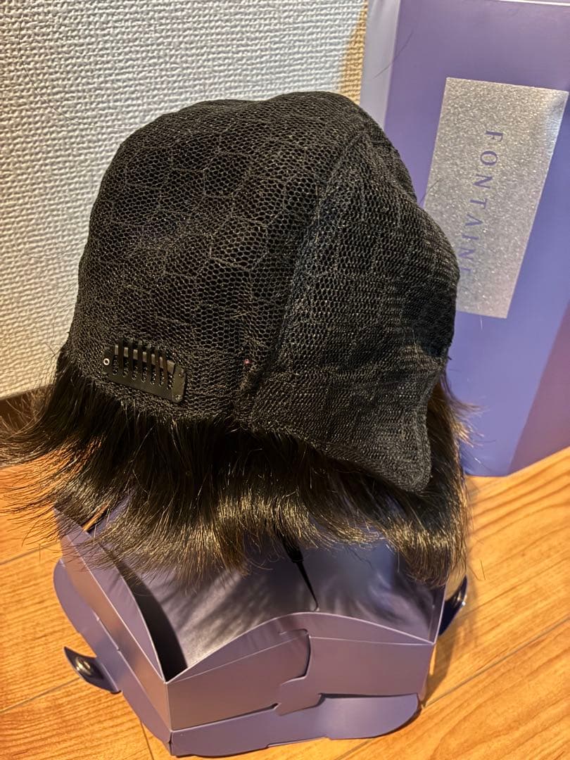 美品　フォンテーヌ　人毛ミックス　ウィッグ　ショート　医療用にも