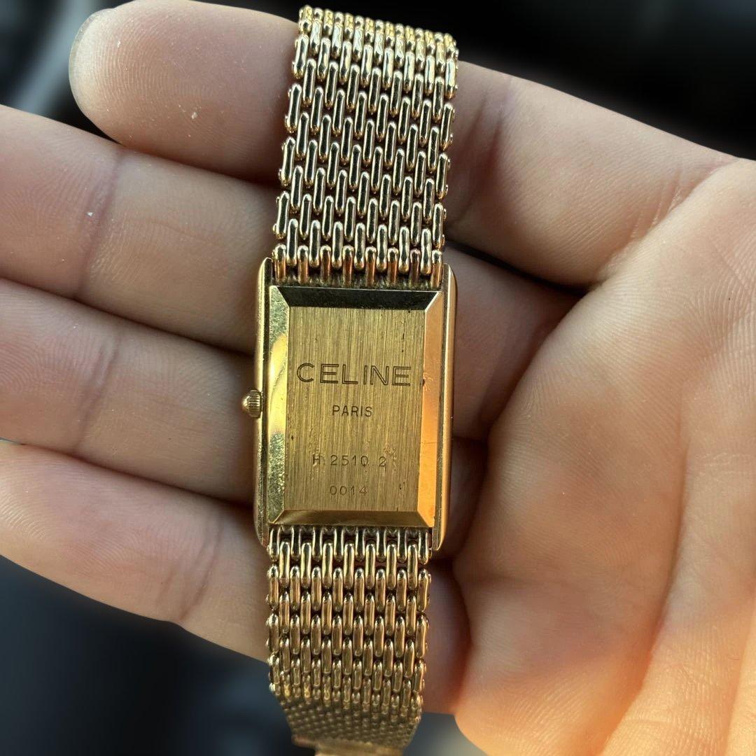 CELINE ゴールド クォーツ腕時計