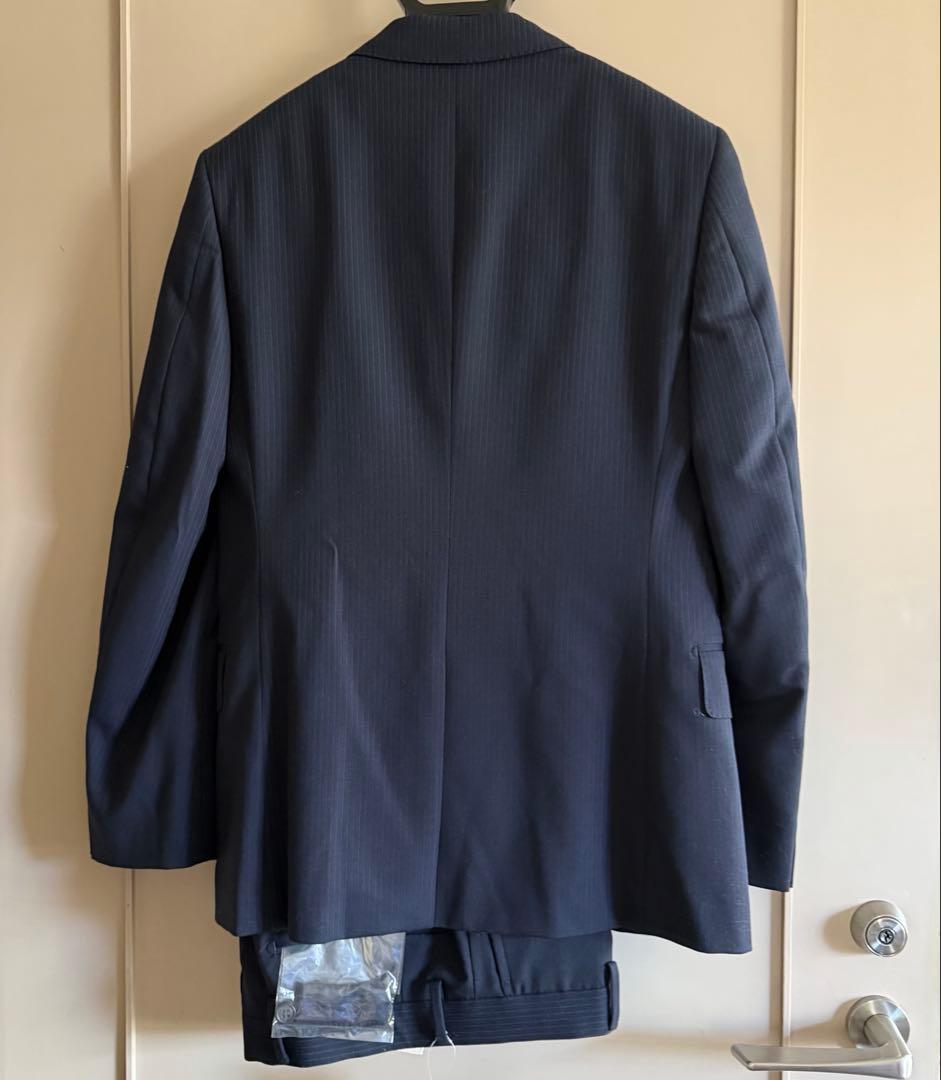 アローズ　ネイビー ストライプ ビジネス　スーツ ジャケット　パンツ　セット