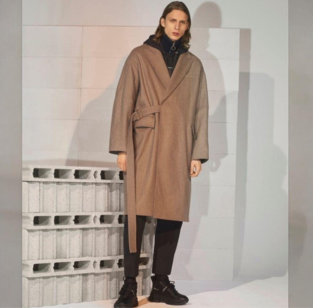 【定価10万円・極美品】メゾンキツネ ロング タイロッケンコート