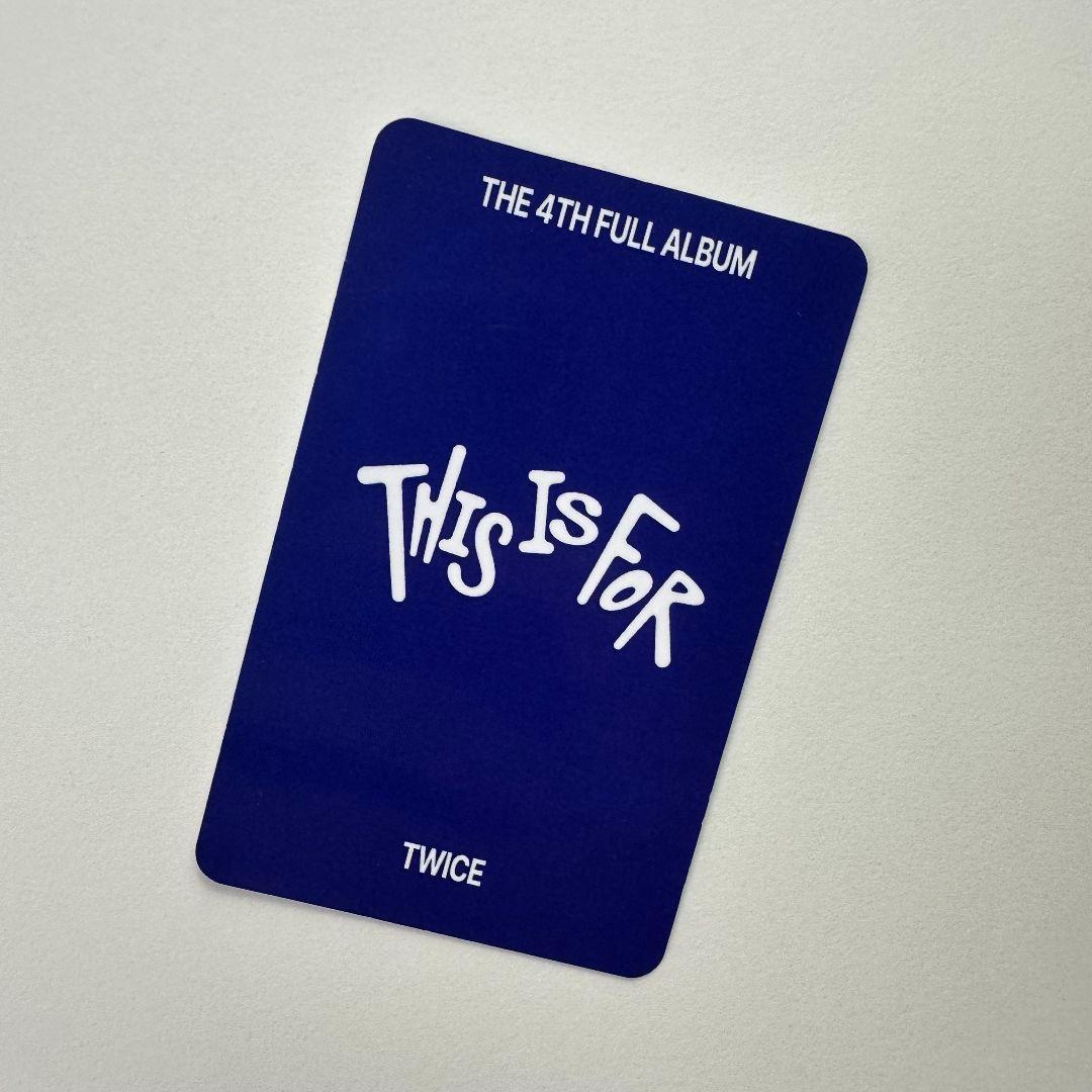 TWICE THIS IS FOR 限定 サノク ジヒョ トレカ