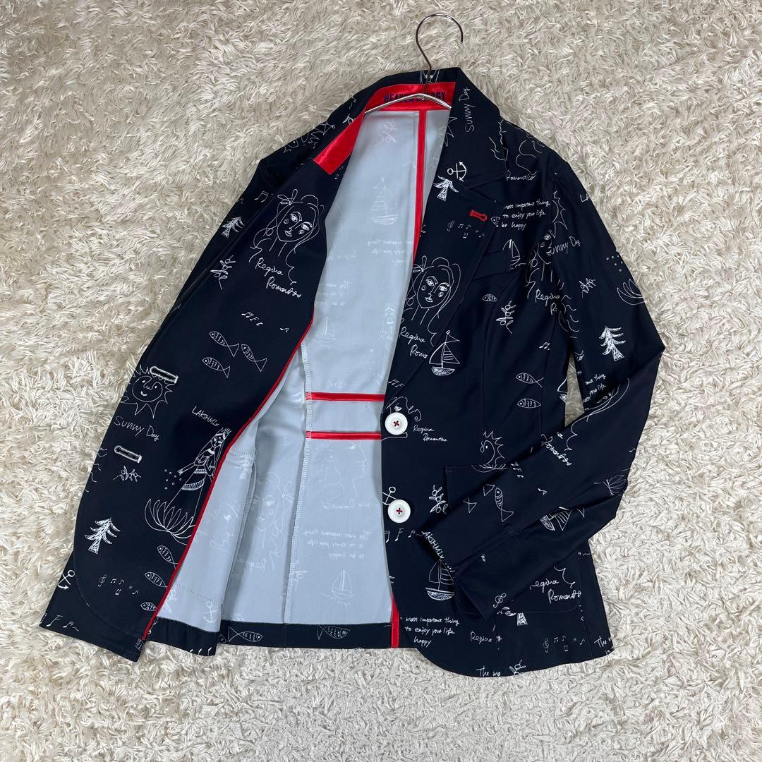 Regina Romantico 総柄 テーラードジャケット 36 Sサイズ