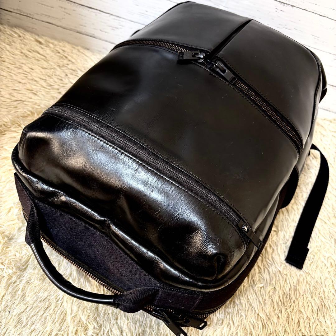 激レア✨ポーター　スタンス　リュック　バックパック　レザー　ブラック　A4PC可