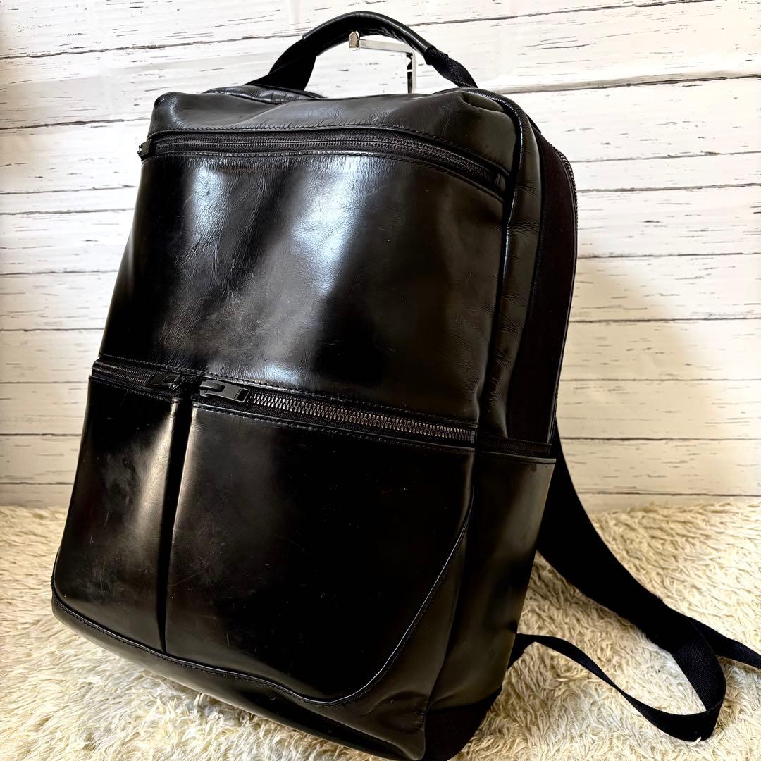 激レア✨ポーター　スタンス　リュック　バックパック　レザー　ブラック　A4PC可