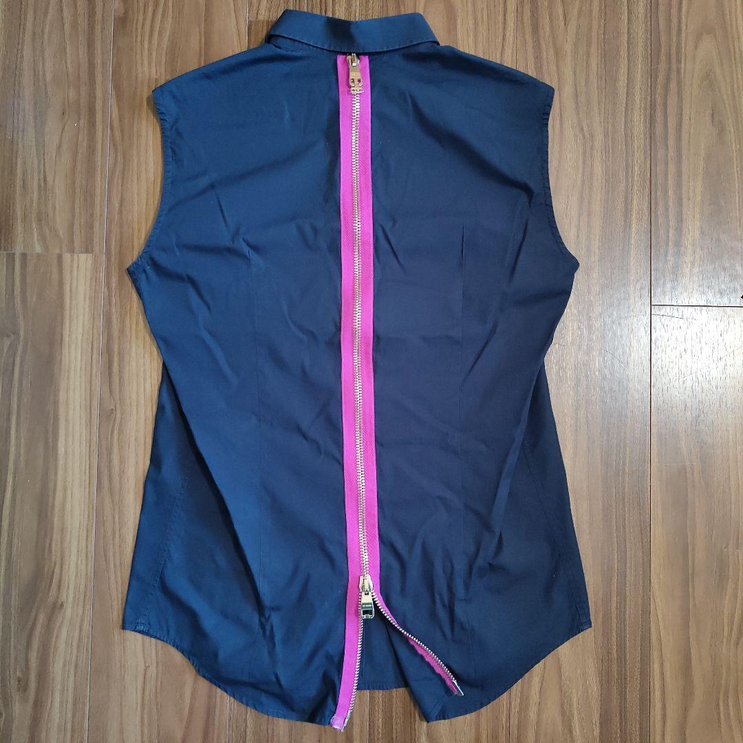 RAF SIMONS 名作　バックジッパー　ノースリーブトップス ラフシモンズ