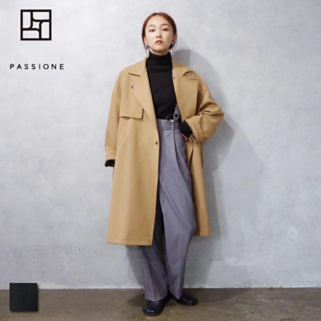 美品✨PASSIONE パシオーネ ライナー付き ロングコート ベージュ