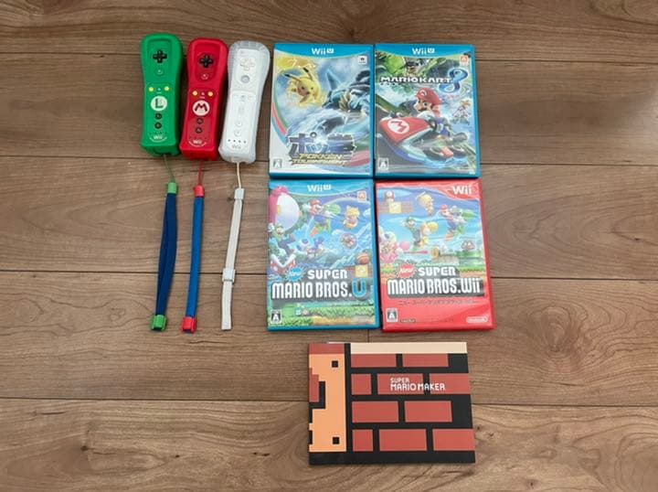 Wii U（スーパーマリオメーカーセット）、その他ソフトセット