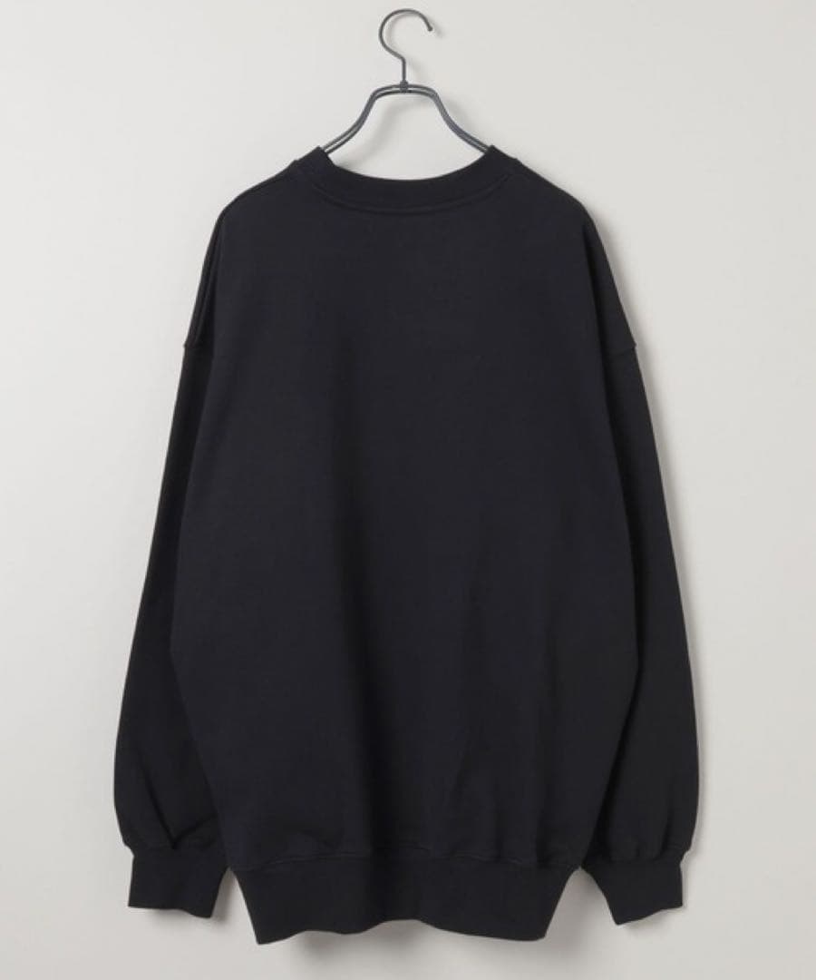 JEANASIS 【Les Fleurs】シシュウロゴスウェットLS ブラック