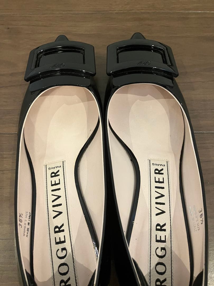 t*o様 Roger Vivier ロジェビビエ ゴメッティーヌ 36.5 ブラ