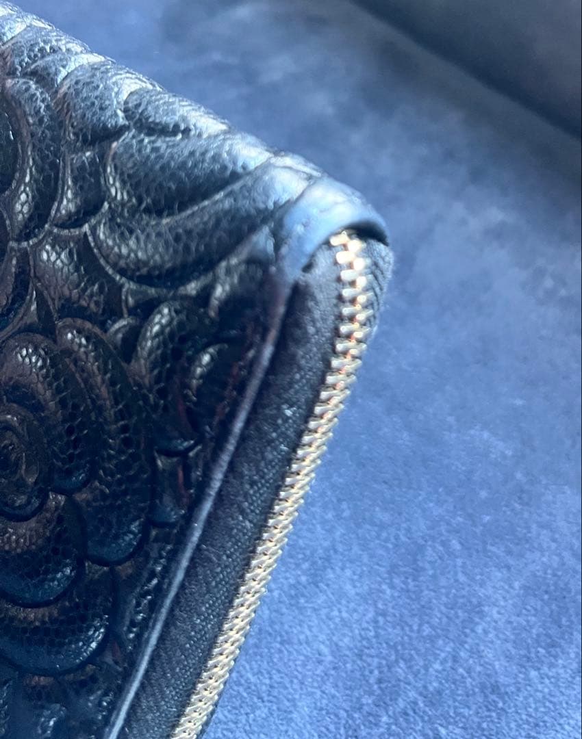 まりりん様　　　　　　　　　　　　　CHANEL カメリア ブラック長財布　美品