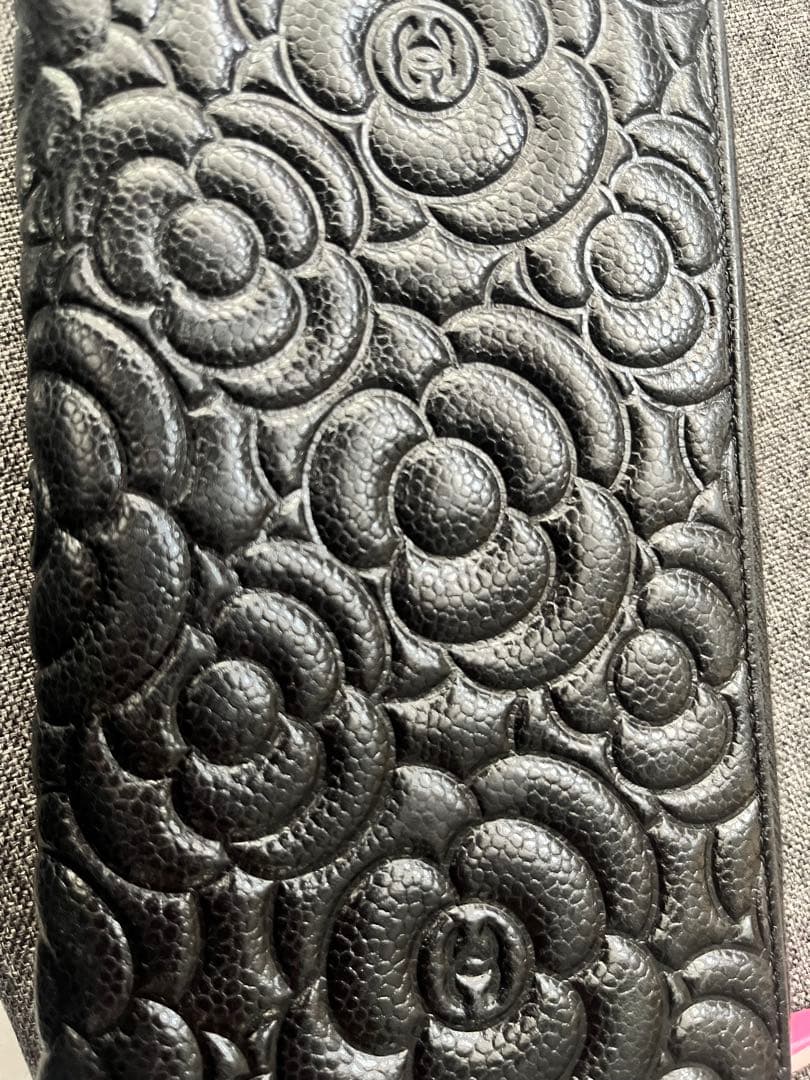 まりりん様　　　　　　　　　　　　　CHANEL カメリア ブラック長財布　美品