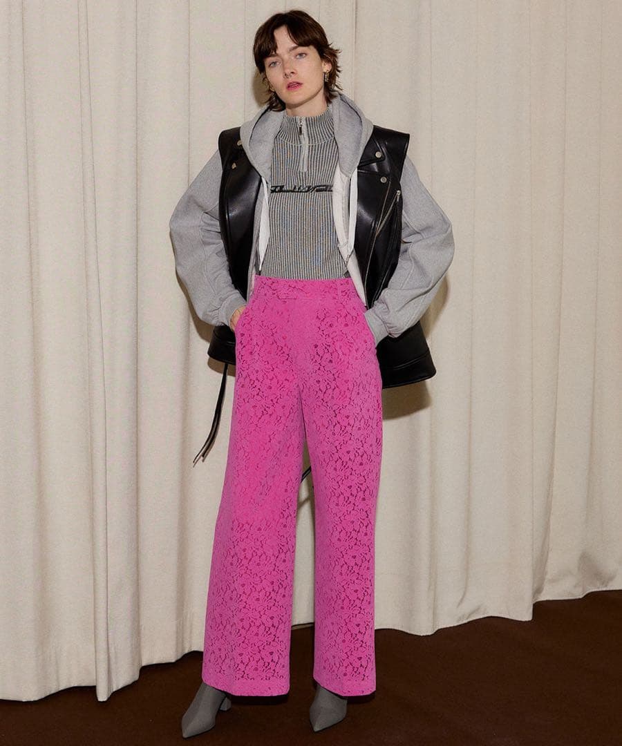 【新品】MAISON SPECIAL メゾンスペシャル フロッキーレースパンツ