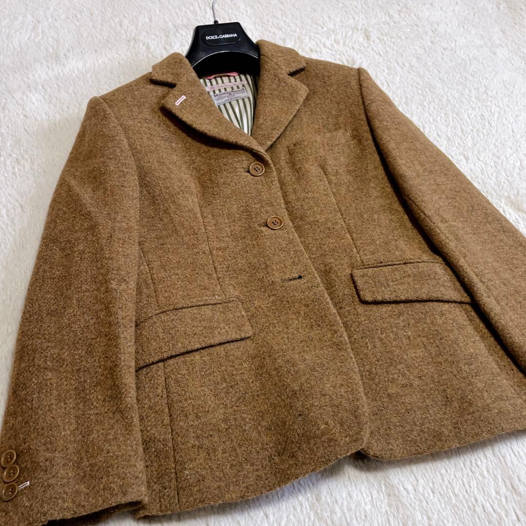 美品 ポールスミス ハリスツイードコラボ ウール テーラードジャケット チェック