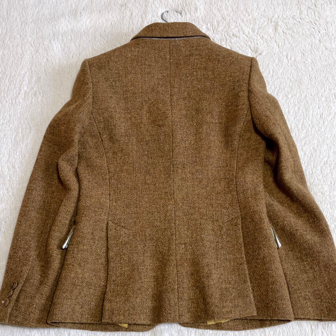 美品 ポールスミス ハリスツイードコラボ ウール テーラードジャケット チェック
