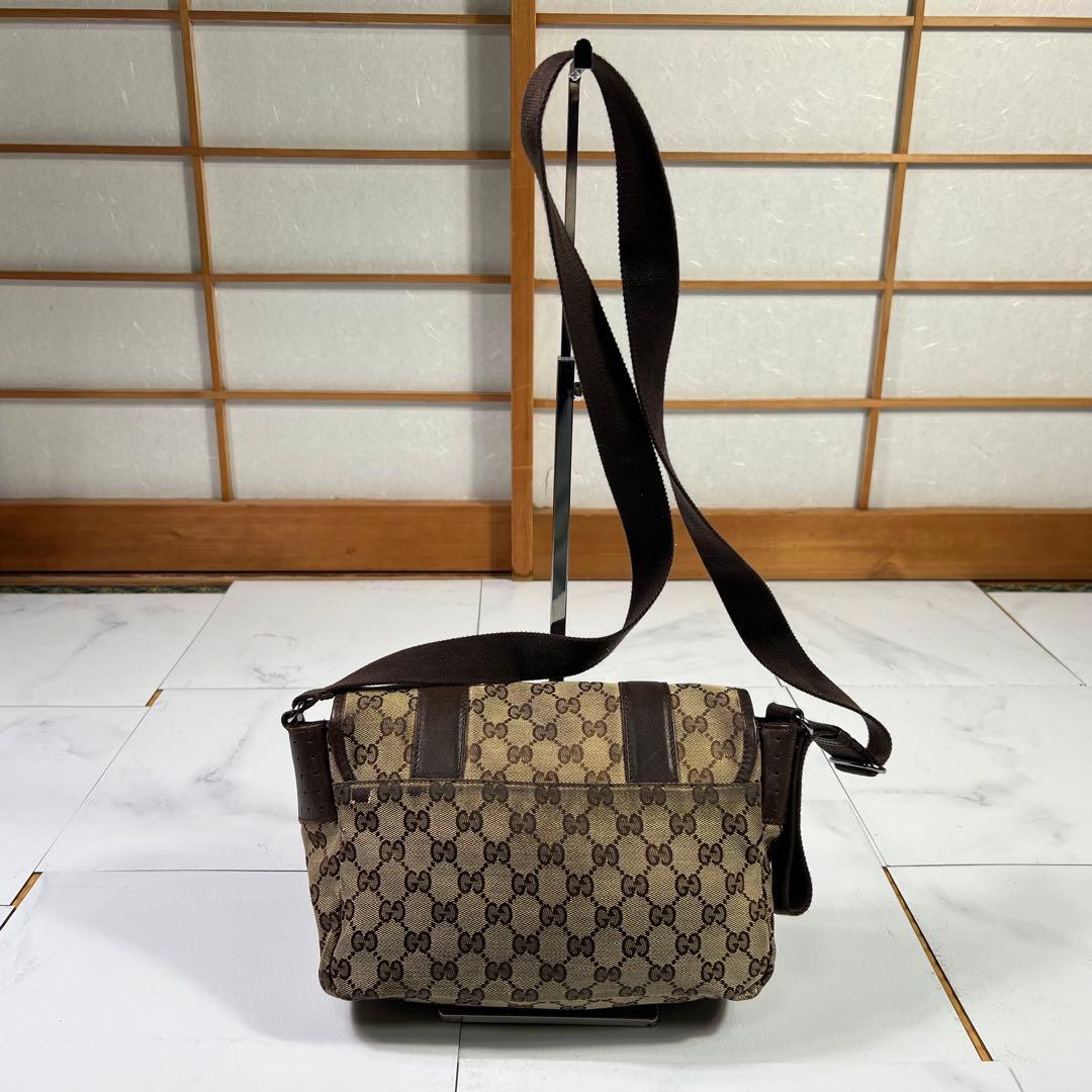 GUCCI グッチ GGキャンバス ショルダー メッセンジャー